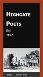 Mobile Screenshot of highgatepoets.com